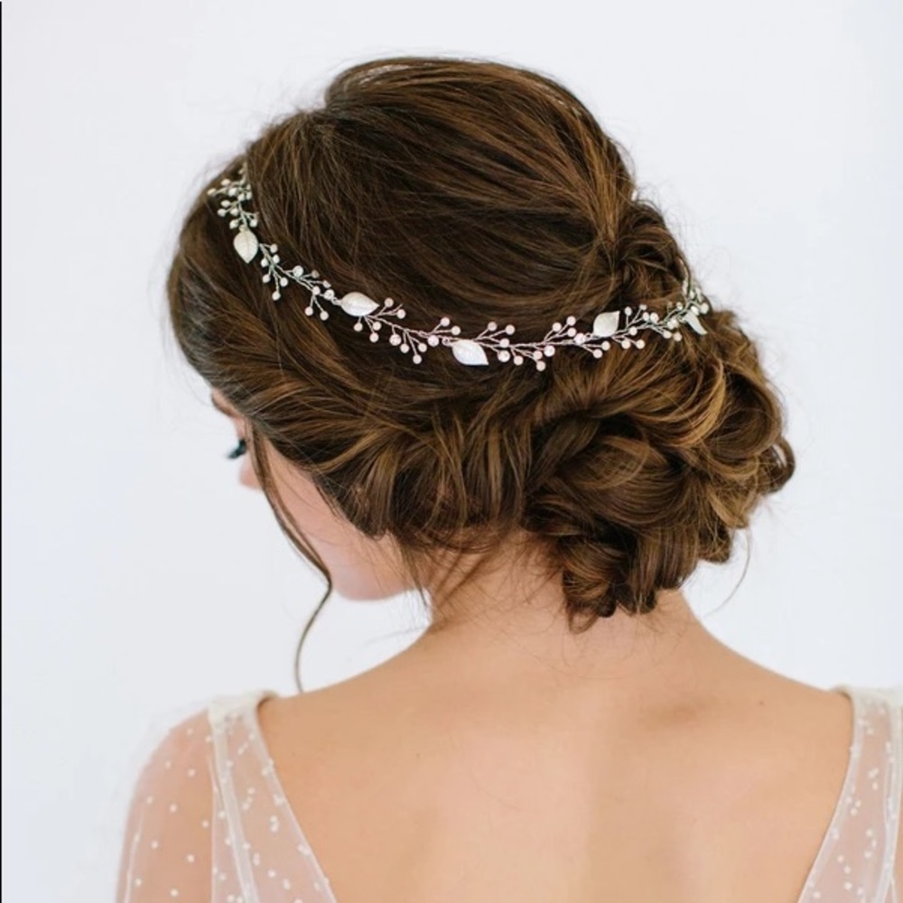Untamed Petals “Olive” Bridal Headpiece: Gold